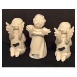 Set of 4 Angelic Porcelain Figurines by Goebel and Sacrart