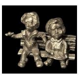 Set of 4 Pewter Figurines Assorted Designs by Disney, Little Gallery and More