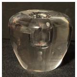 Pair of Vintage Orrefors Crystal Candle Holders