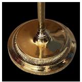 Vintage Brass Floor Lamp with Adjustable Arm
