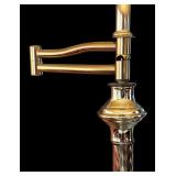 Vintage Brass Floor Lamp with Adjustable Arm