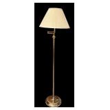 Vintage Brass Floor Lamp with Adjustable Arm