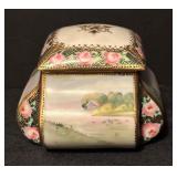 Vintage Nippon Hand Painted Porcelain Trinket Dish