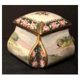Vintage Nippon Hand Painted Porcelain Trinket Dish