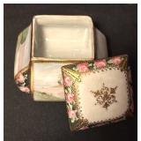 Vintage Nippon Hand Painted Porcelain Trinket Dish