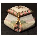 Vintage Nippon Hand Painted Porcelain Trinket Dish