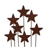 Pair of Metal Star Decor Sculptures
