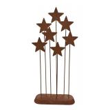 Pair of Metal Star Decor Sculptures
