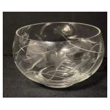 Collection of Crystal and Clear Glass Bowls with Orrefors Ashtray