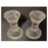 Set of 6 Tuscany Collection Sunset Glass Candlestick Holders