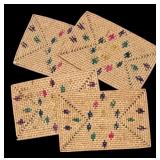 Set of 8 Vintage Woven Placemats