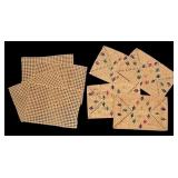 Set of 8 Vintage Woven Placemats