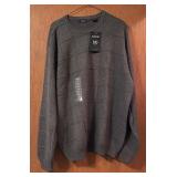 New Izod Gray Cotton Sweater Size XL