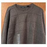 New Izod Gray Cotton Sweater Size XL