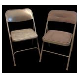 Set of 4 Vintage Metal Folding Chairs