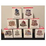 Set of 9 Americana Collection Village Buildings