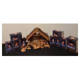 Nativity Set with Fontanini Heirloom Figurines