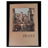 Framed France Cityscape Art Print