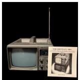 Vintage Bentley 100C 5 Inch Portable Black and White Television with Manual