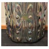 Vintage Carnival Iridescent Glass Canister Jar