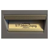 Vintage W.P. Johnson 4-Drawer Metal File Cabinet with Key