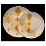 Set of 2 Vintage Mikasa Cera-Stone Zephyr Platters