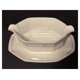 Savoir Vivre Celina Fine China Serving Set - Casserole, Gravy Boat, Butter Dish