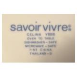 Savoir Vivre Celina Fine China Serving Set - Casserole, Gravy Boat, Butter Dish
