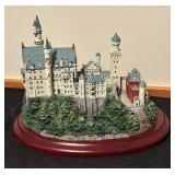 Collection of 4 Miniature Village Buildings by Lenox Neuschwanstein, Heritage Village, David Winter and Anno Domini