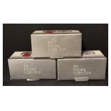 Set of 3 Tuscany Collection Sunset Crystal Votive Candle Holders