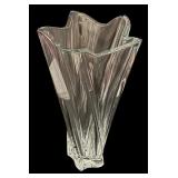 Pacific Wave Crystal Flair Vase from Czech Republic