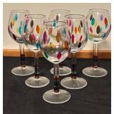 Set of Colorful Stemware
