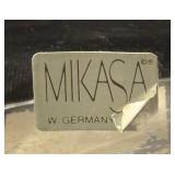 Pair of Mikasa Crystal Art Deco Candle Holders