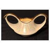Vintage Pearl China Sugar Dish and Creamer Set with Gold Trim