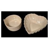 Belleek Porcelain Cup with Saucer, Vase and Dishes