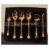 Imperial 6 Piece Gold-Tone Hostess Serving Set
