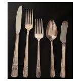 Vintage Prestige Flatware Set with Wood Organizer