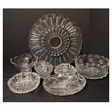 Crystal and Glass Platter, Bowls, and Ashtrays Collection