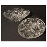 Crystal and Glass Platter, Bowls, and Ashtrays Collection