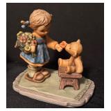 Pair of Vintage Goebel Hummel Figurines - With Love and Little Sweeper