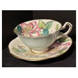 Set of 4 Vintage China Tea Cups and Saucers by Royal Tuscan, Victoria, Stanley and Rosina