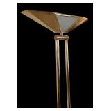 Vintage Brass Art Deco Floor Lamp