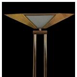 Vintage Brass Art Deco Floor Lamp