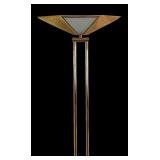 Vintage Brass Art Deco Floor Lamp