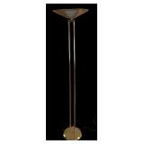 Vintage Brass Art Deco Floor Lamp