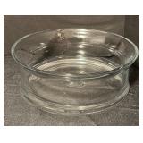 Set of 3 Vintage Crystal and Clear Glass Bowls