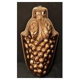 Collection of 4 Copper Molds - Fish, Lobster, Floral, and Grapes
