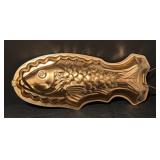 Collection of 4 Copper Molds - Fish, Lobster, Floral, and Grapes