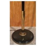 Vintage 56-Inch Floor Lamp with Pleated Shade