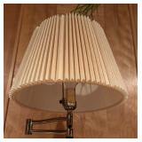 Vintage 56-Inch Floor Lamp with Pleated Shade